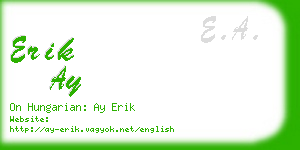 erik ay business card